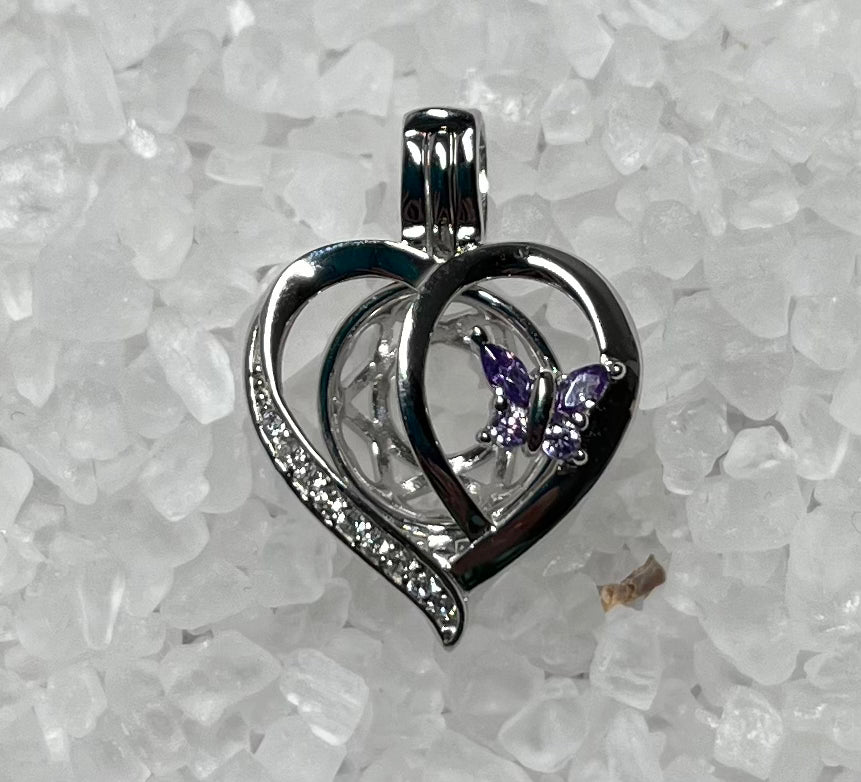 Purple Butterfly Basket Cage